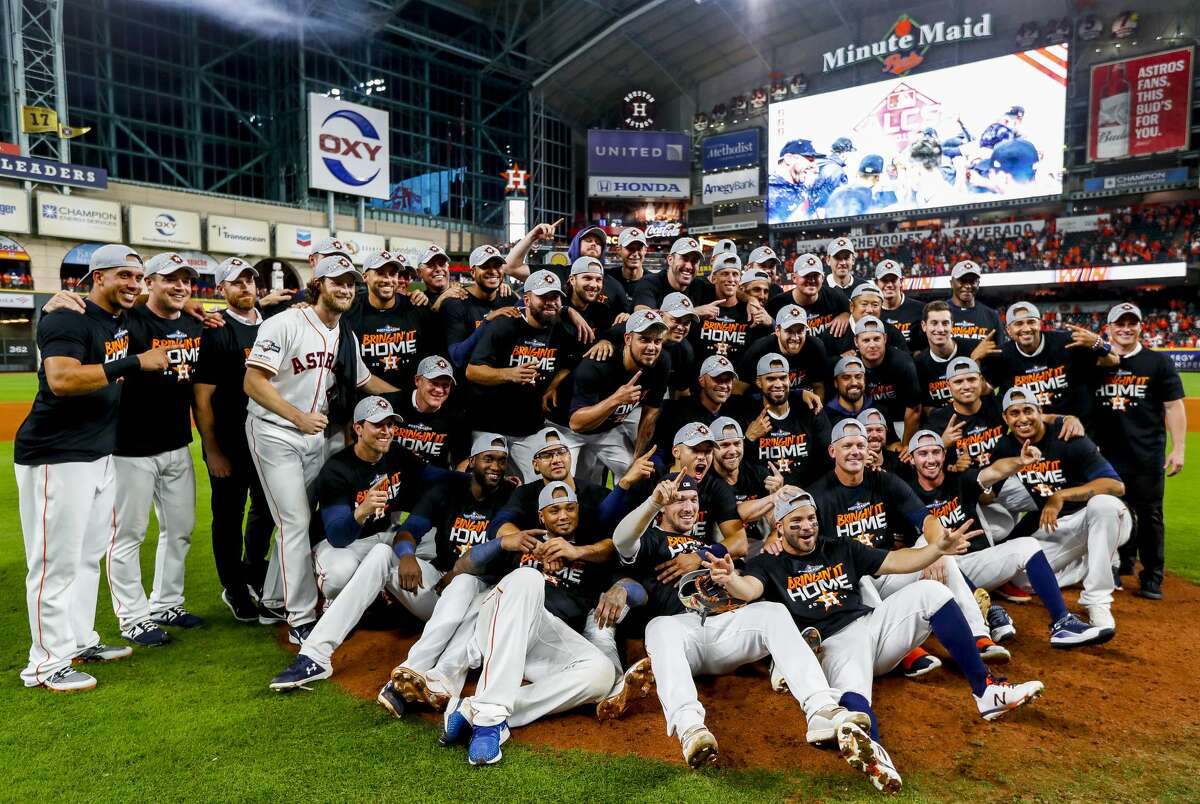 Inside the Astros' ALDS clubhouse celebration