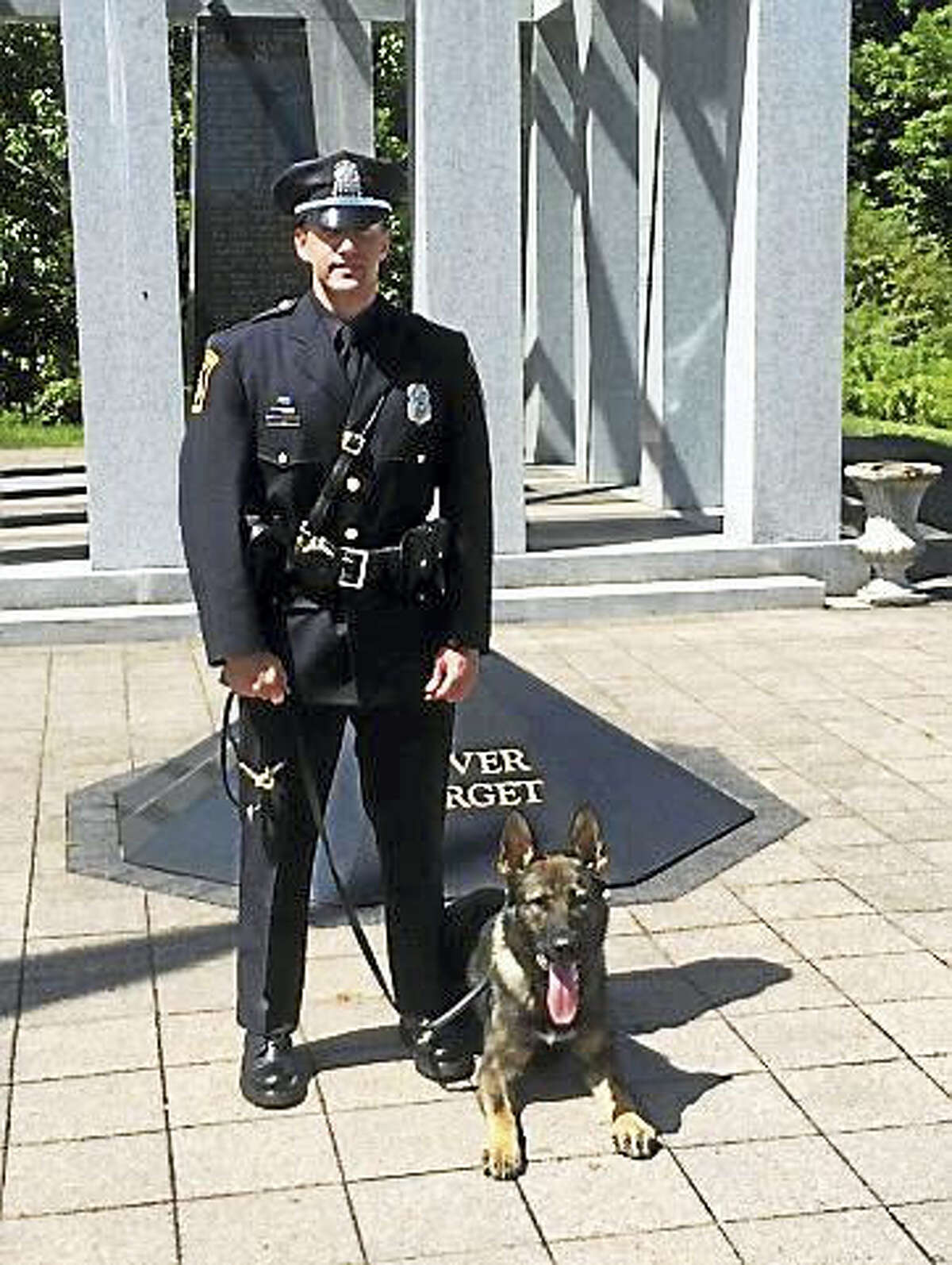 Mack and his handler, Officer Steven Napoletano, are members of the Milford Police Department’s K-9 Unit.
