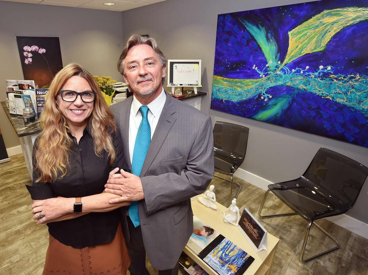 Dr. Charles Guglin and his wife Francesca, owners of HyperFit MD Age Management Centerin Milford. As stated on their webslte, Dr. Guglin finds the root cause of chronic illnesses through the use of advanced diagnostics, including extensive blood studies, genomics, body composition analysis, VO2 Max studies and cognitive testing.