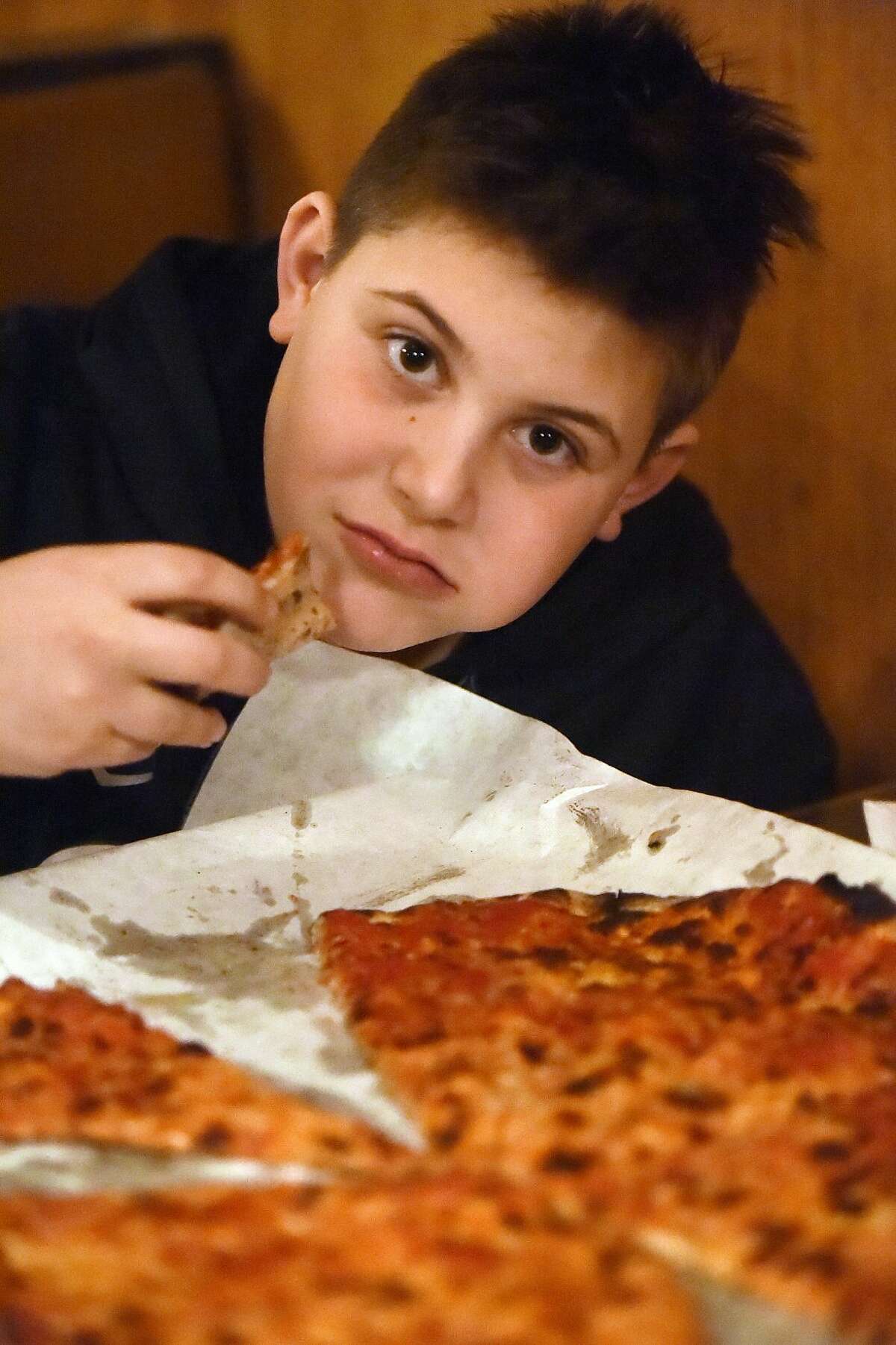 Sally's Apizza, the iconic pizzeria on Wooster Street in New Haven?’s Little Italy neighborhood, established in 1938 by Salvatore Consiglio, Friday, Dec. 29, 2017.