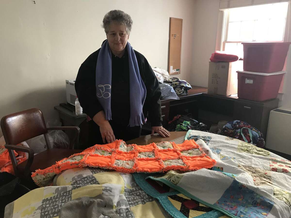Sue Yamaguchi, of West Haven, said, "So I had to think of a way to help children in the system. Unfortunately, I can?’t give them a home, but I can at least give them the security of a blanket."