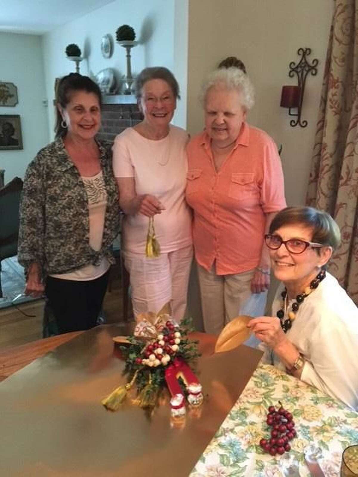 From left, Garden Club members Diana DeFillippo, Gail Nixon, Dot Zolla, and Marion Rizzo.