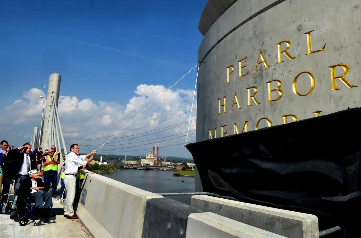 The Connecticut DOT allowed visitors to walk across the new southbound Pearl Harbor Memorial Bridge on I-95 during its grand opening celebration Saturday morning, September 18, 2015 in New Haven.