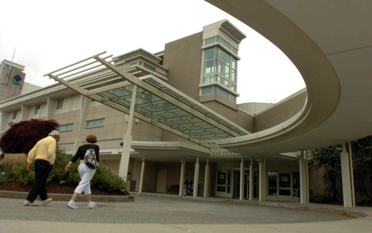 An exterior view of Milford Hospital