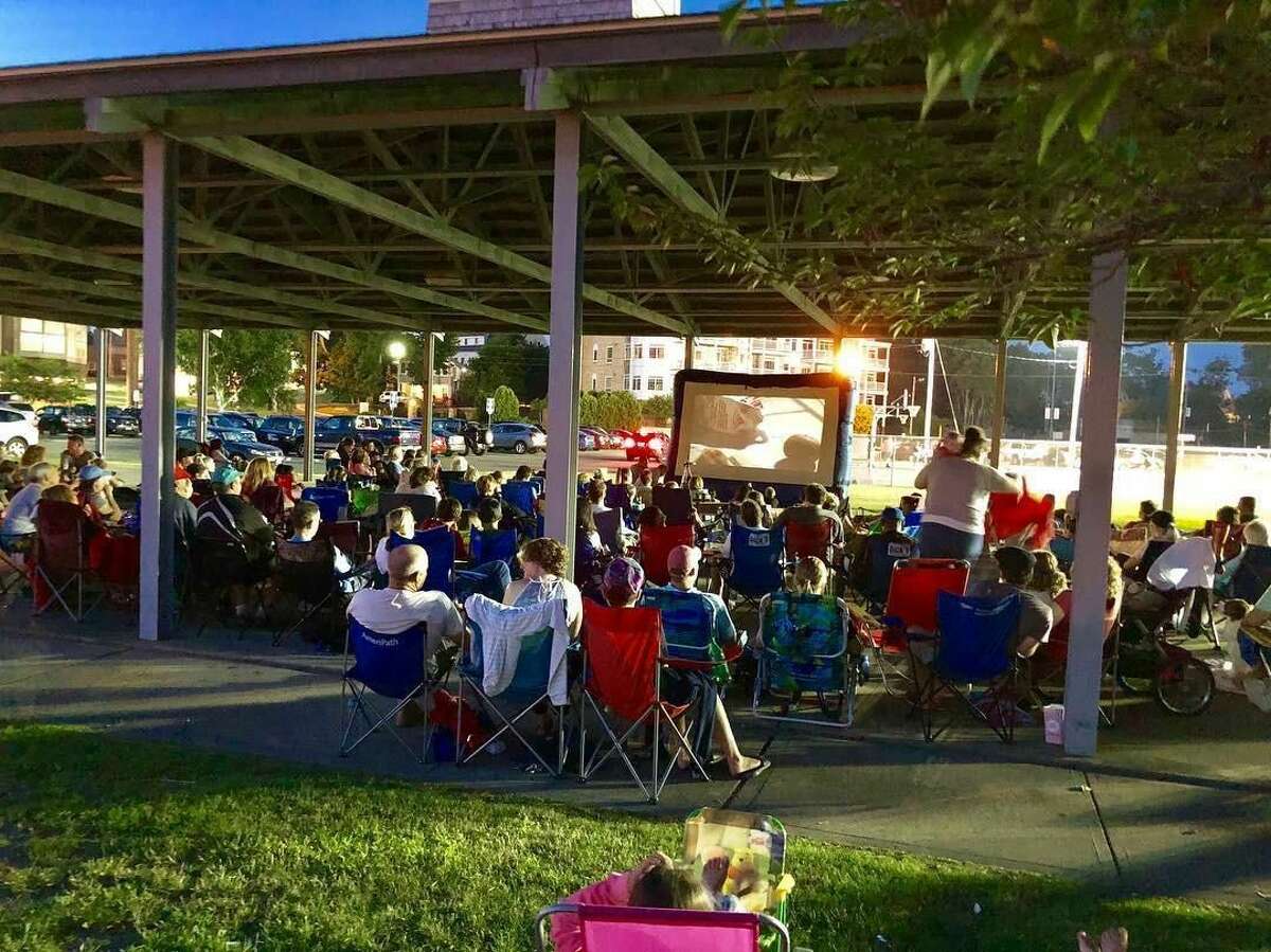 Movie lovers enjoy the show at the Milford Summer Cinema Series.