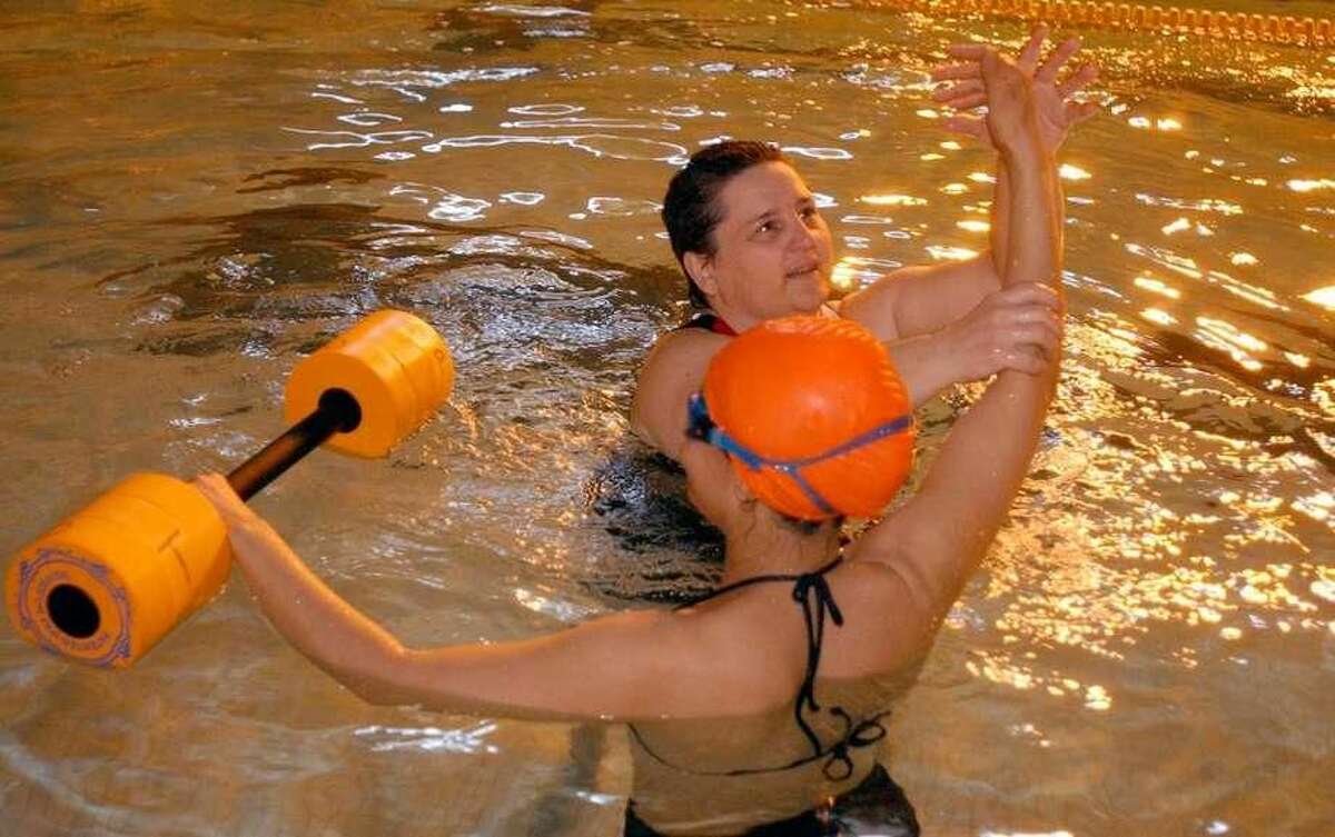 In this file photo, a swimming lesson at the Ralph E. Capecelatro Pool in the High Plains Community Center in Orange.