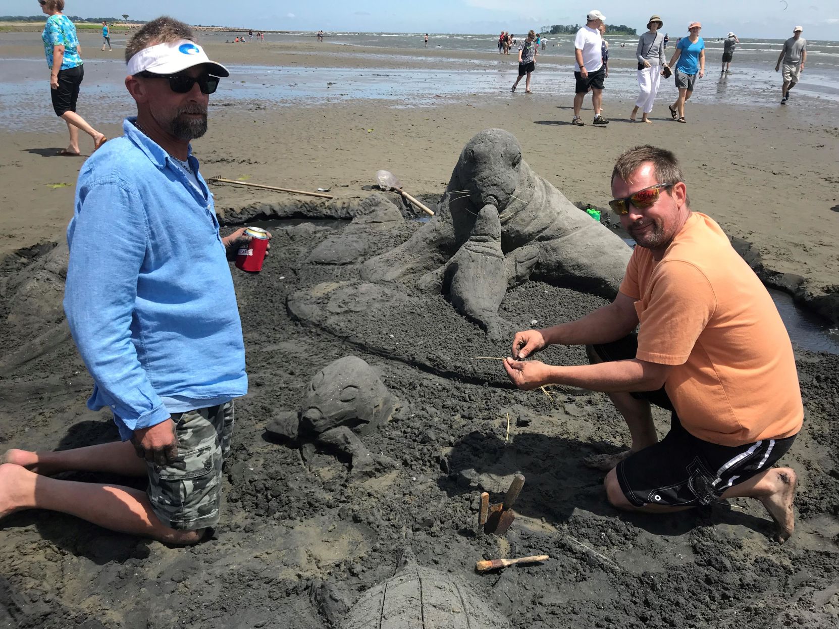 Hundreds gather at Walnut Beach Sand Sculpture Contest in Milford