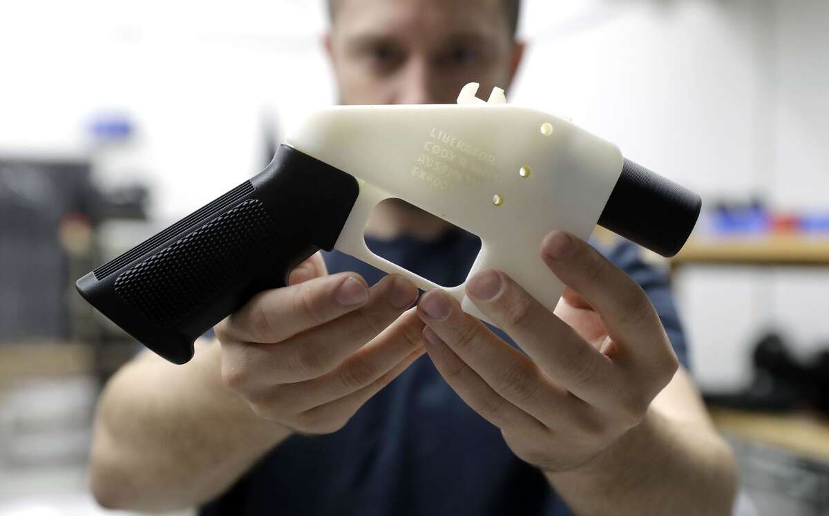 This is what a 3D-printed gun called the Liberator looks like.