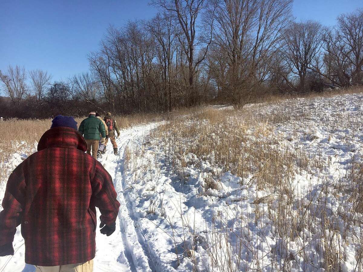 A group of ?“citizen scientists?” helped collect rabbit droppings at Macricostas Preserve in Washington last winter.