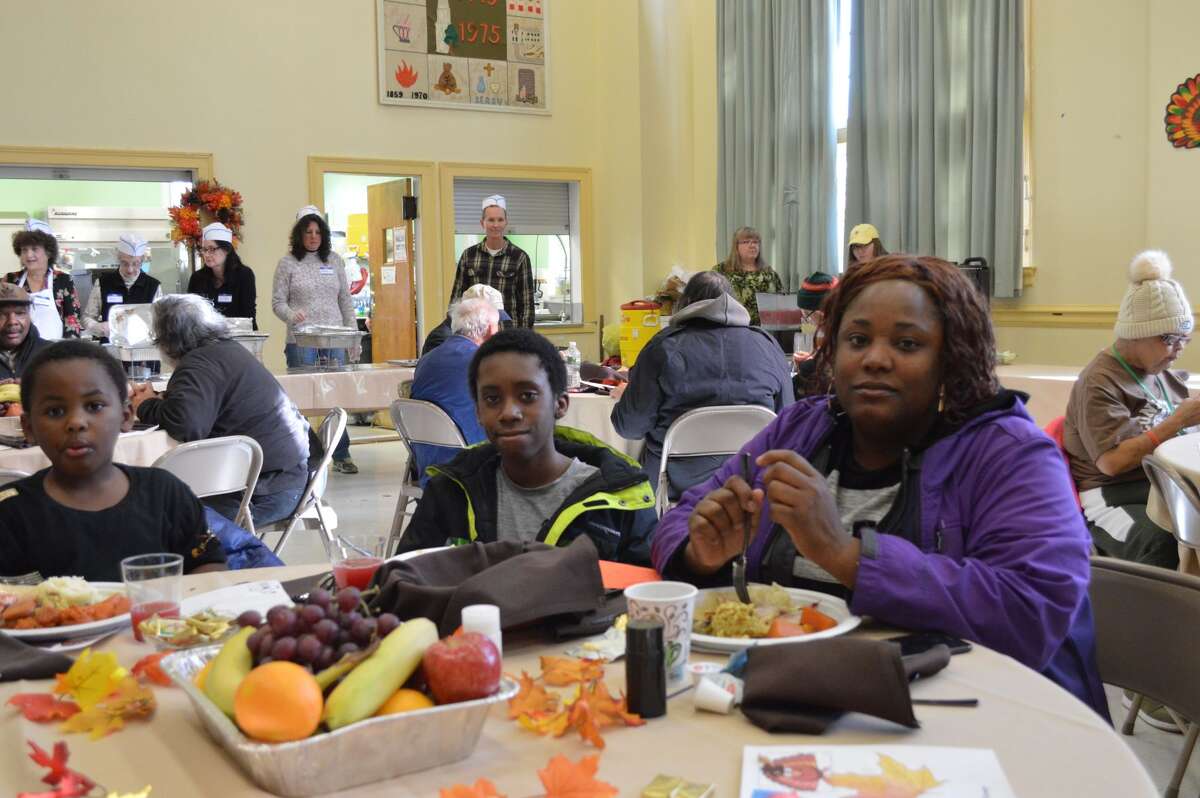 Community Thanksgiving Dinner at First Congregational Church.
