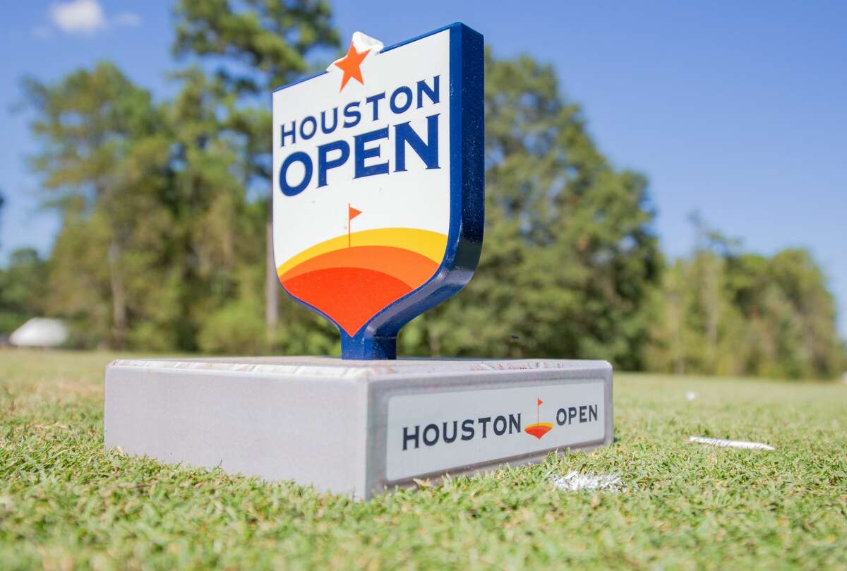 PHOTOS: Round 1 at the Houston Open  Houston Open logo on the fifth tee during the Houston Open, First Round at the Golf Club of Houston on Thursday, October 10, 2019 in Humble, Texas. (Juan DeLeon/Contributor) >>>See more photos from Round 1 at the Houston Open on Thursday ... 