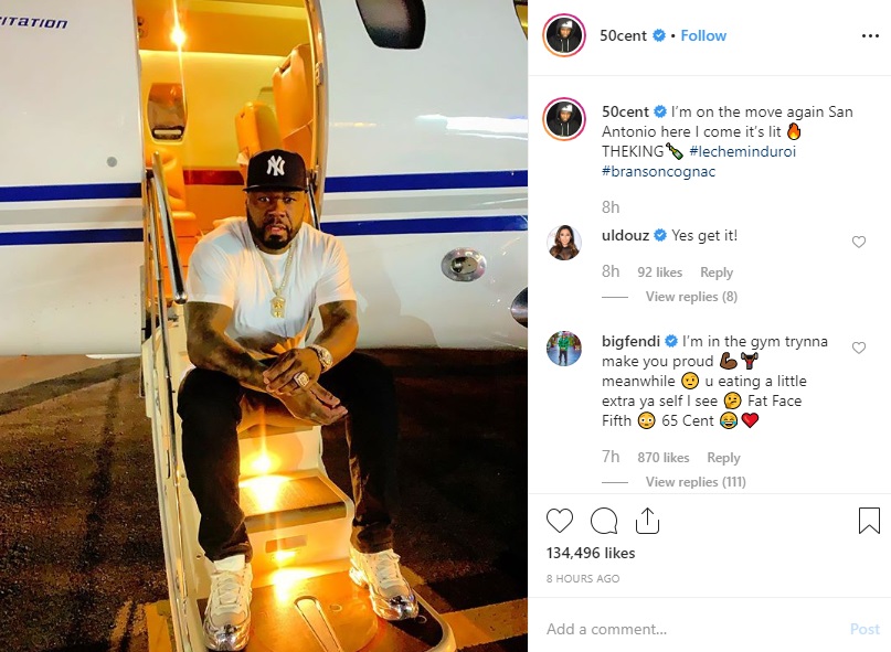 50 Cent lands in San Antonio, hyping up his meetandgreet set for today