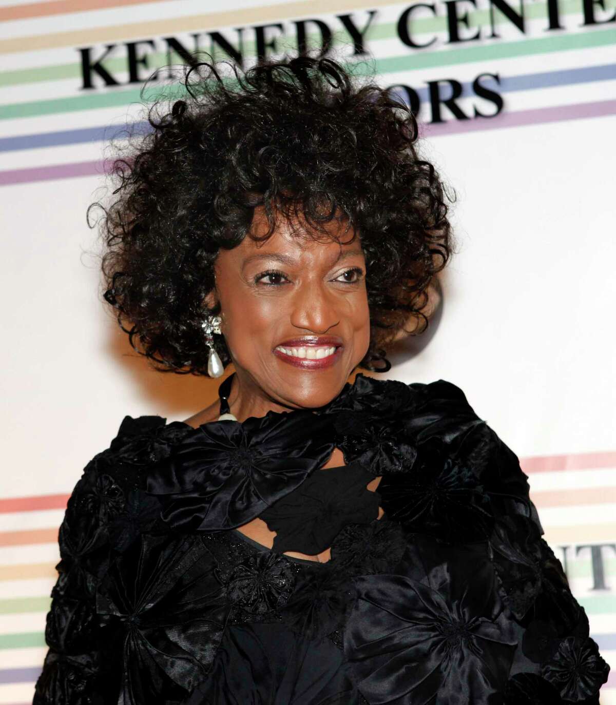 FILE - This Dec. 5, 2010 file photo shows opera singer Jessye Norman at the Kennedy Center Honors in Washington. Norman died, Monday, Sept. 30, 2019, at Mount Sinai St. Lukeas Hospital in New York. She was 74. (AP Photo/Jacquelyn Martin, File)