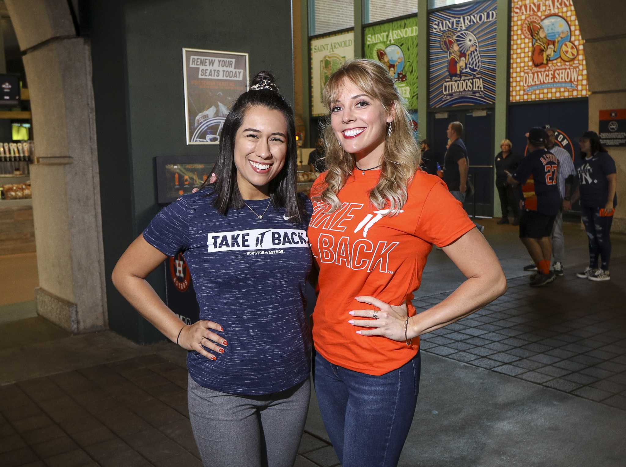 Astros fans at Game 6 of the ALCS against the Yankees