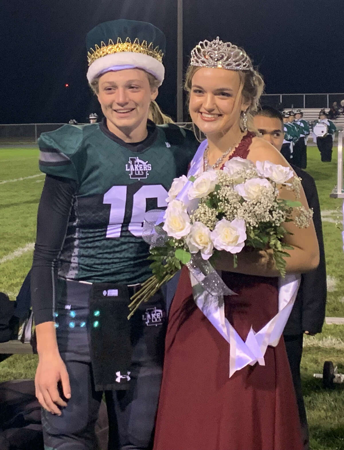 The 2019 Laker Homecoming King and Queen are Bryce Sears and Emma Irion. Bryce is the son of Craig and Tina Sears. Emma is the daughter of Lonnie and Susie Irion.