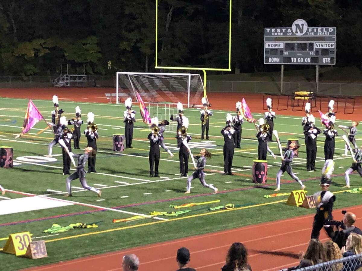 Trumbull High School Golden Eagle Marching Band.