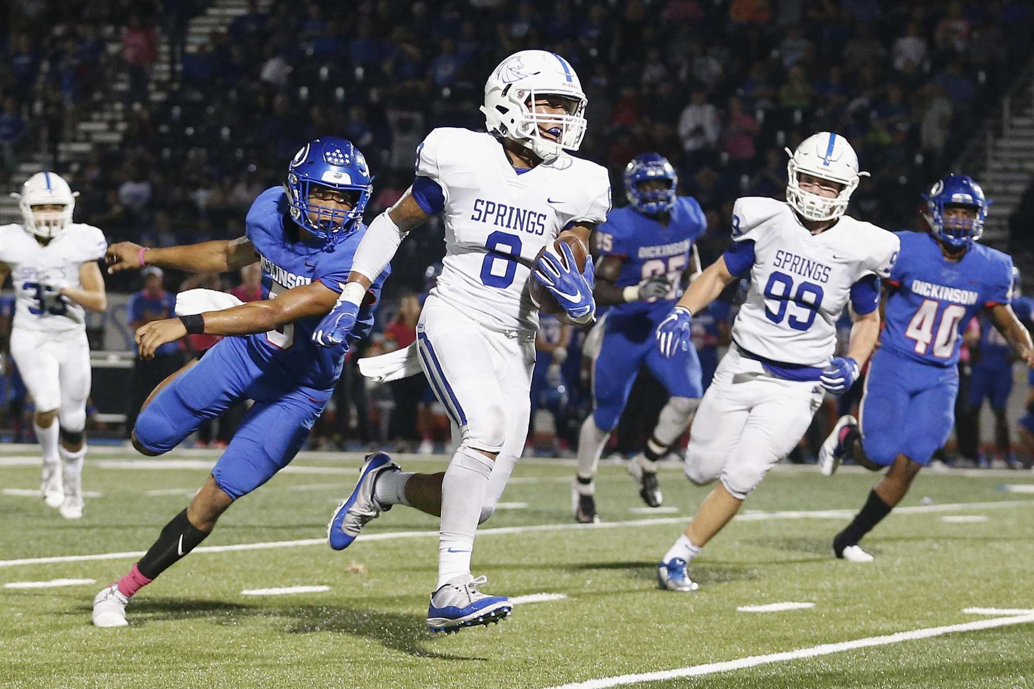 Football: Dickinson-Clear Springs game likely to decide 24-6A title