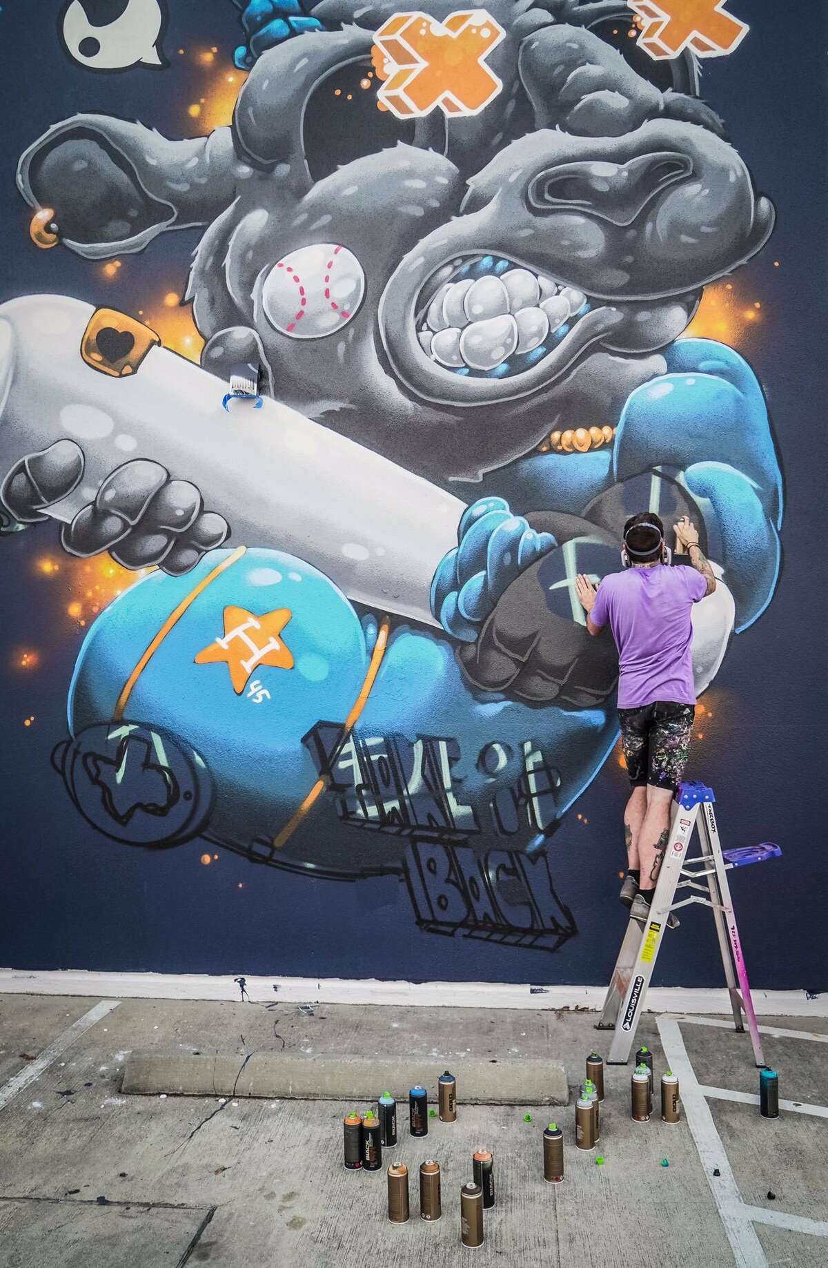 Playoff Win #2 (ALDS Game 2)Lola in the Heights1102 Yale StreetArtist: @tarboxx2 on Instagram