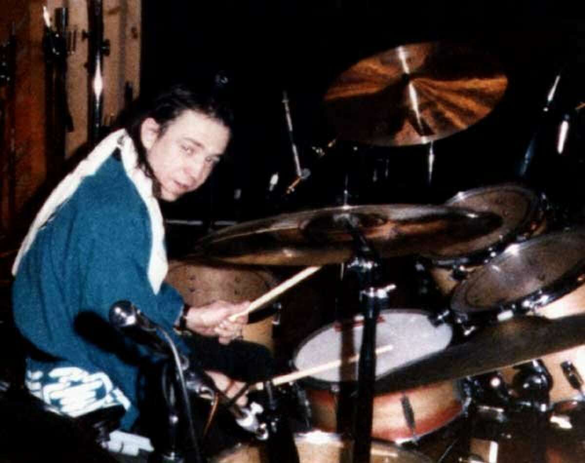 This was taken in the studio during the Soul to Soul sessions. Stevie was a great drummer! He could play a shuffle as good as anyone. He had a hard time finishing the song, because he didn’t play every day.
