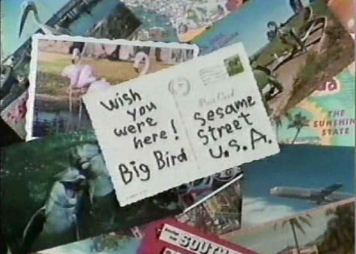 1992: Celebrating Latino culture Season 24 celebrated Latino culture with a focus on Spanish language, Latino guest stars, and a segment called “Big Bird’s Video Postcards” in which he traveled around the country highlighting displays of Latino culture and heritage in the communities he visited. [Pictured: Big Bird's video postcards.]