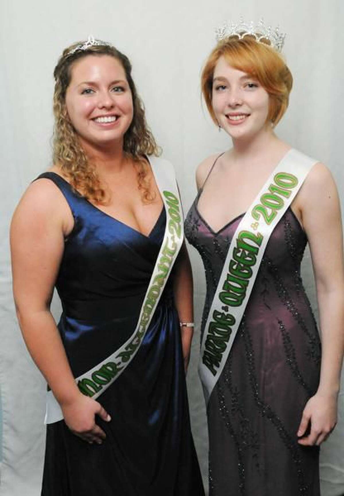 Submitted Photo 2010 Honor Attendant Kristina Conroy and 2010 Parade Queen Lindsey Stamp.