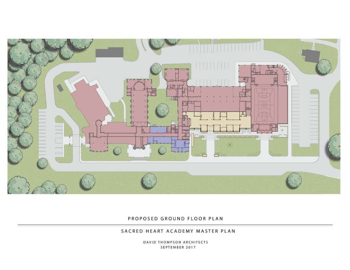 The proposed ground floor plan at Sacred Heart Academy