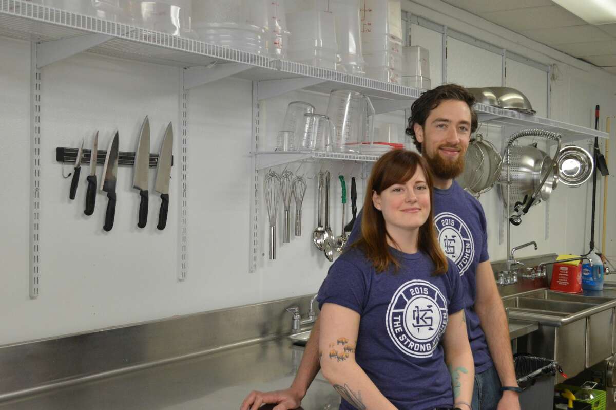 Lucas Serwinski and Gabriel Morris, husband and wife, operate the meal preparation and delivery service, The Strong Kitchen, in Hamden that focuses on cooking healthy whole foods.