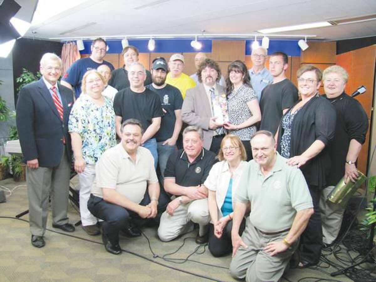 Photos courtesy of David Marchesseault, Rotary Club Secretary After the live telethon on NHTV for Japanese relief, several of the folks behind the scenes posed for a picture.