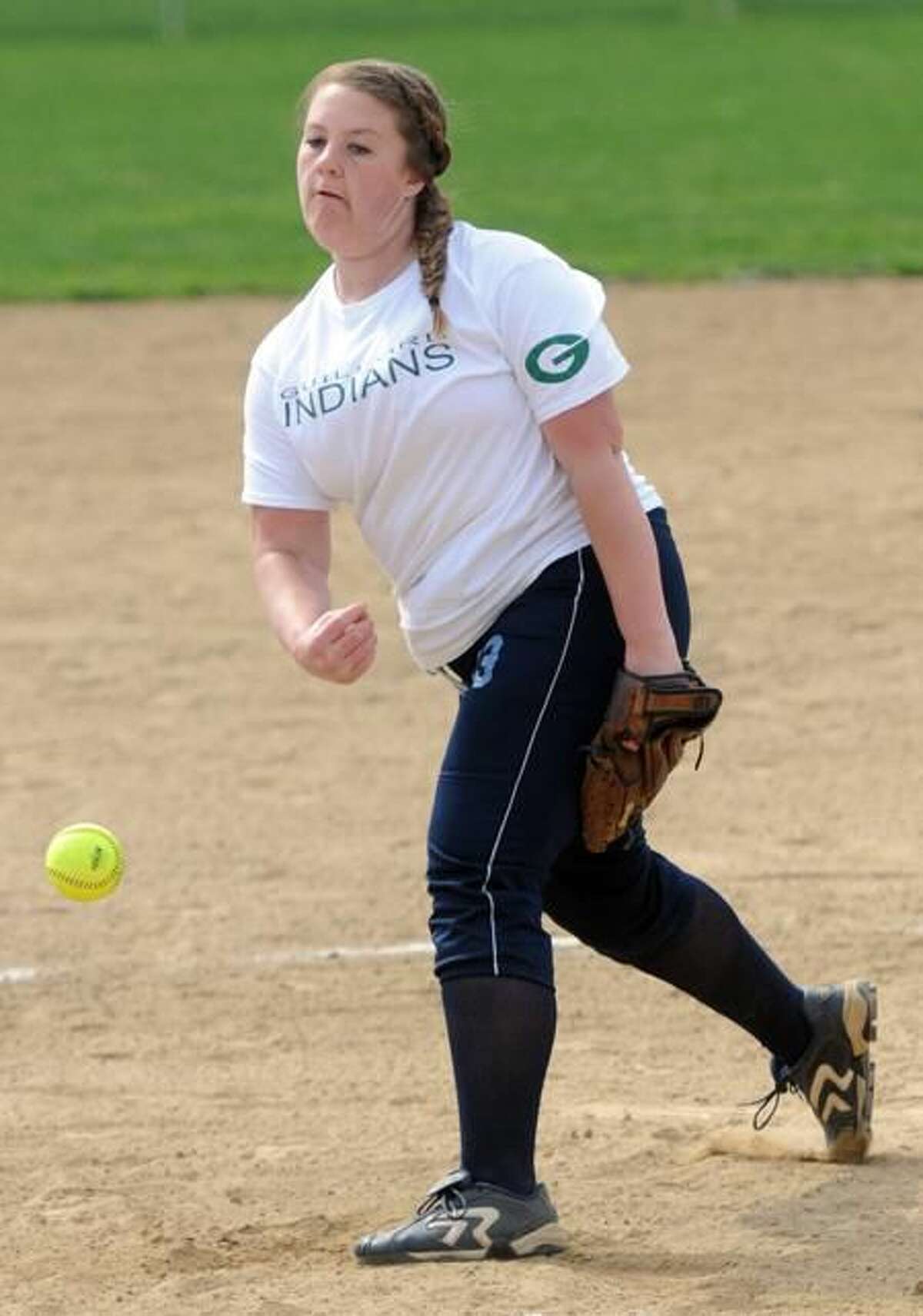 Guilford softball pitcher Leah Torre is one of the top pitchers in the Southern Connecticut Conference. Photo by Peter Hvizdak / New Haven Register