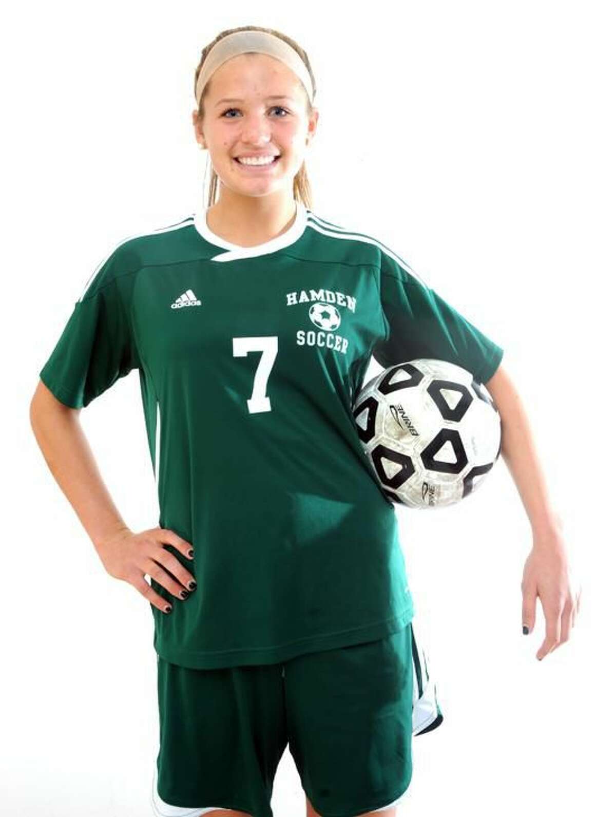 Rachel Ugolik of Hamden soccer, All-Area MVP. (Peter Hvizdak/Register)