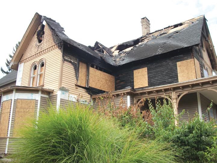 Fire nearly destroys former Merton Gillette House at 32 State St.