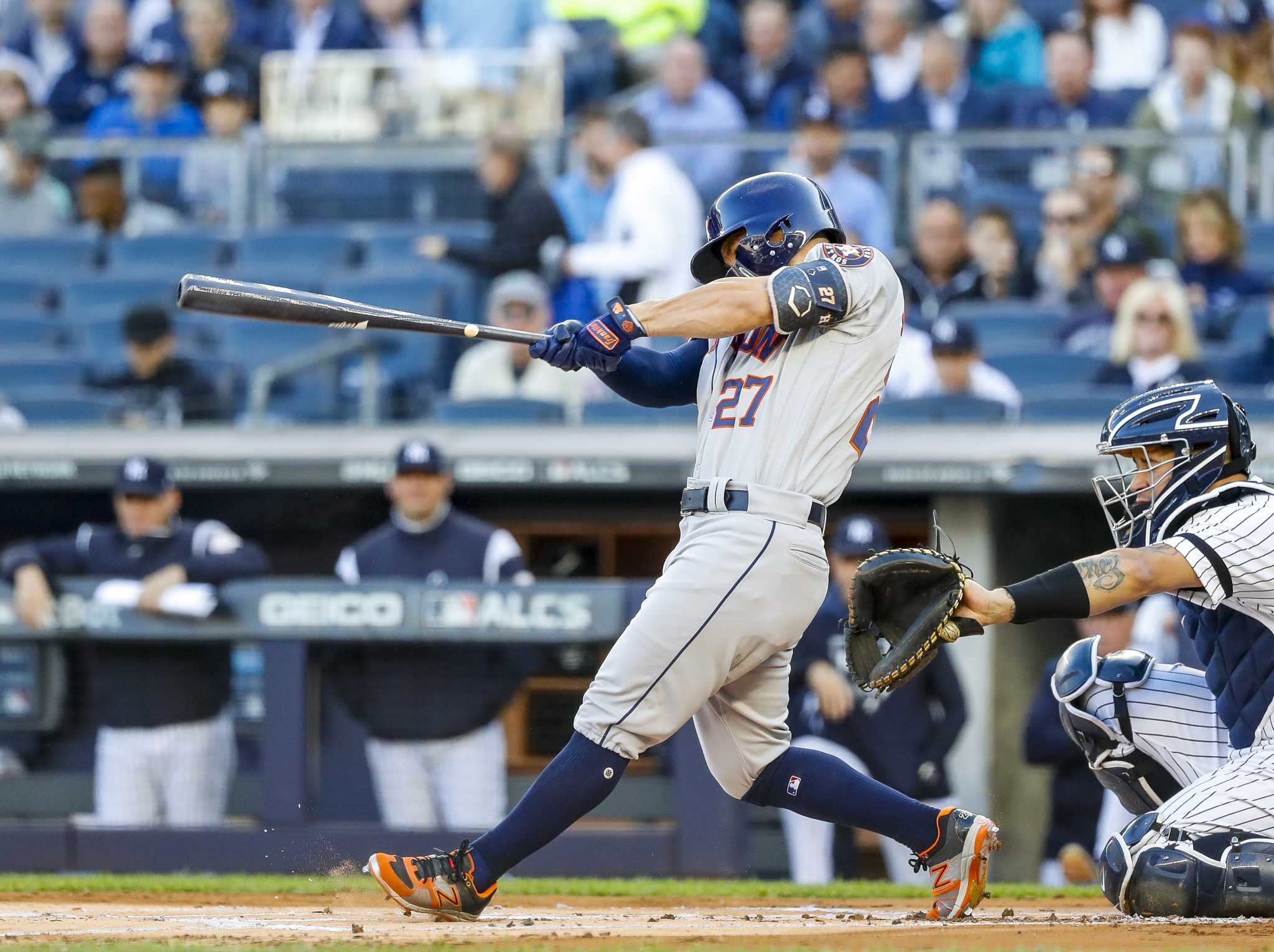 Jose Altuve's HISTORIC homer extends Astros lead! (Hit 22nd career  postseason HR, 2nd most EVER!) 