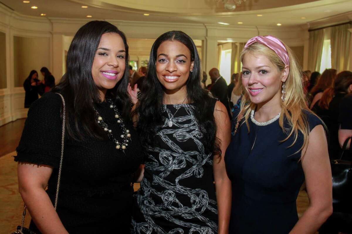 Lauren Randle, from left, Candice Young and Ingrid Carrasco at the Baylor College of Medicine Teen Health Clinic's annual "Hope for the Future" luncheon at River Oaks Country Club on October 15, 2019.