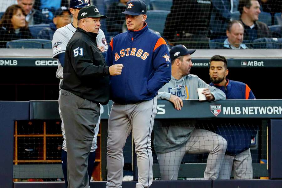 A J Hinch Says Astros Will Discuss Game 6 Starter On The Plane Houstonchronicle Com