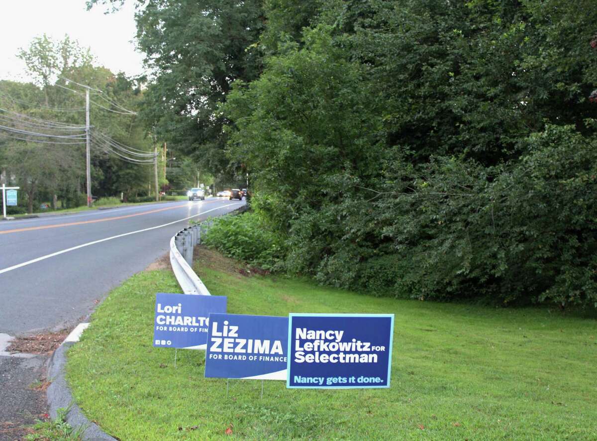 Lawn signs for candidates running in November's municipal elections are spread throughout Fairfield.