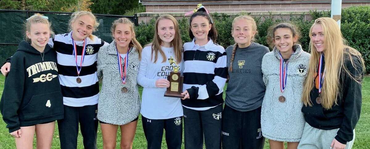 Trumbull's girls' cross country team placed second at the FCIAC Championships.