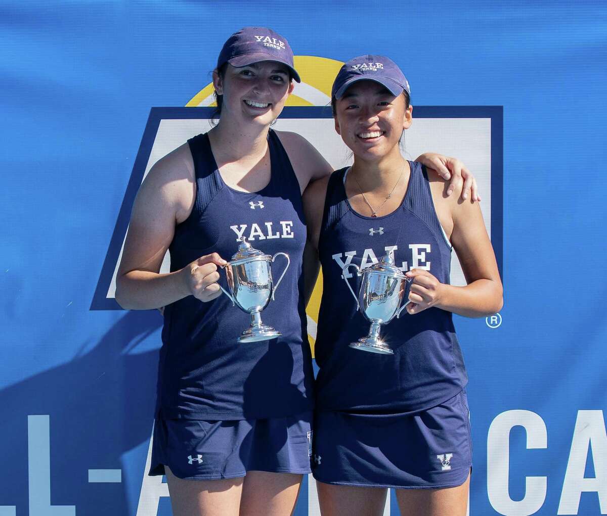Yale doubles team Jessie Gong and Samantha Martinelli posted five wins over ranked teams during fall portion of the women’s tennis schedule.