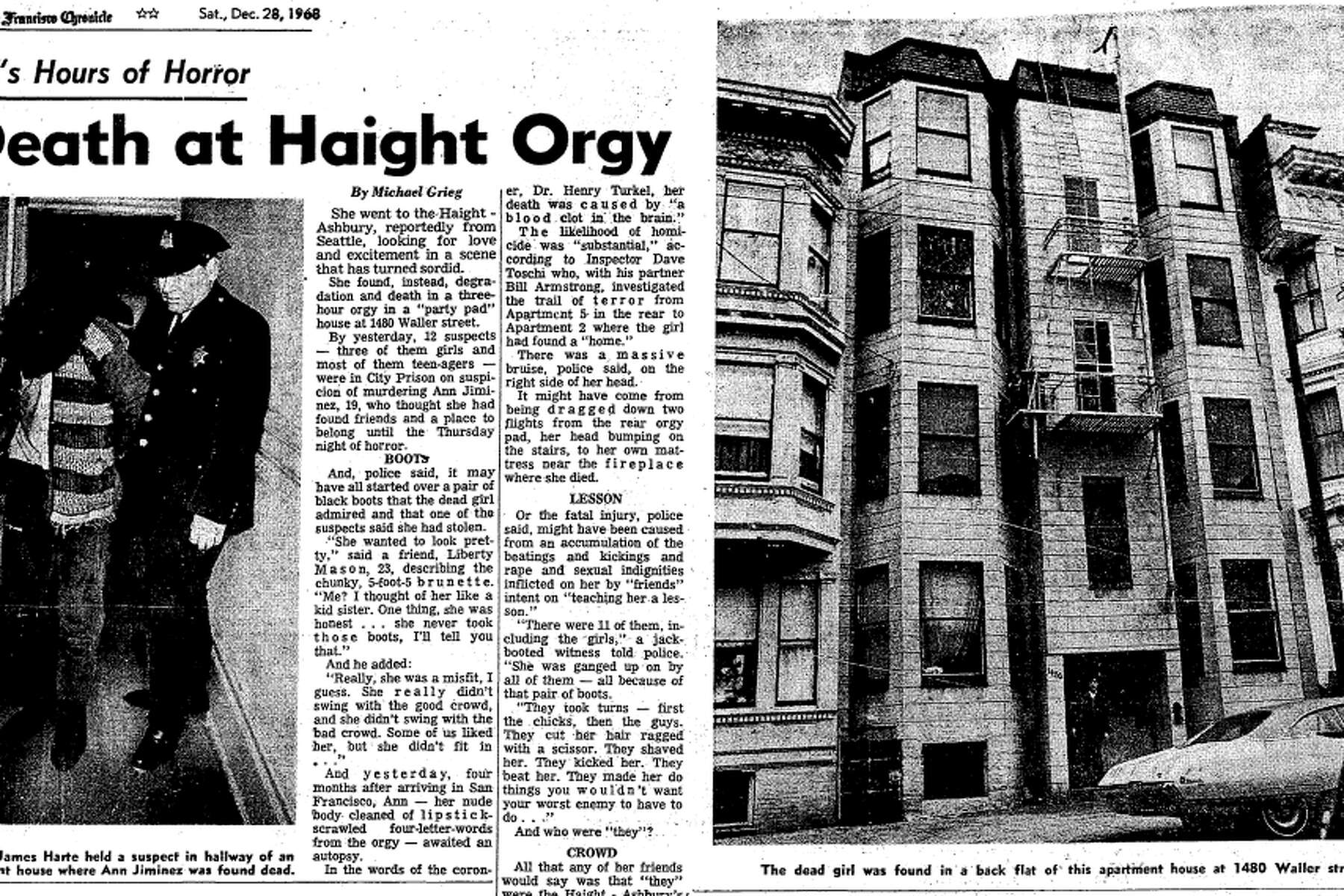 Death at Haight orgy The 1969 San Francisco murder trial with many witnesses but no convictions