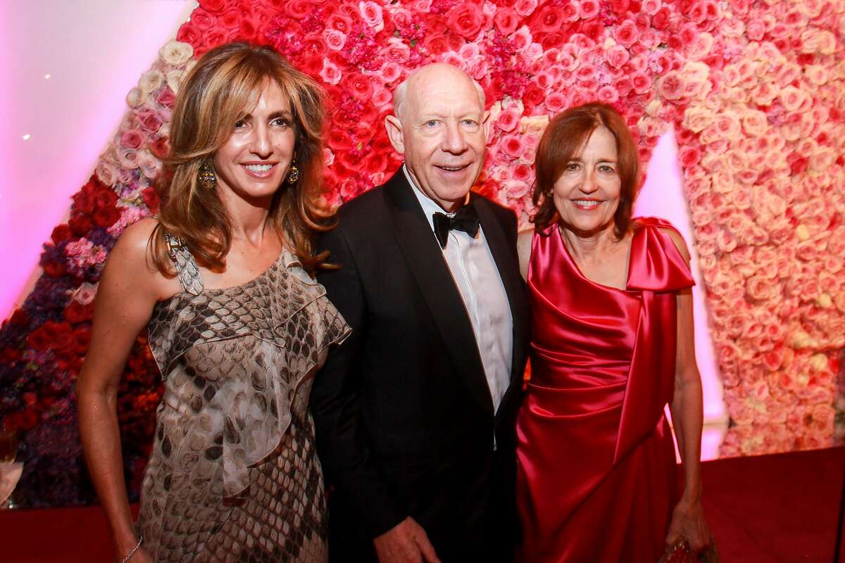 Sima Ladjevardian, from left, with Bill and Andrea White at the MFAH Grand Gala Ball on October 4, 2019.