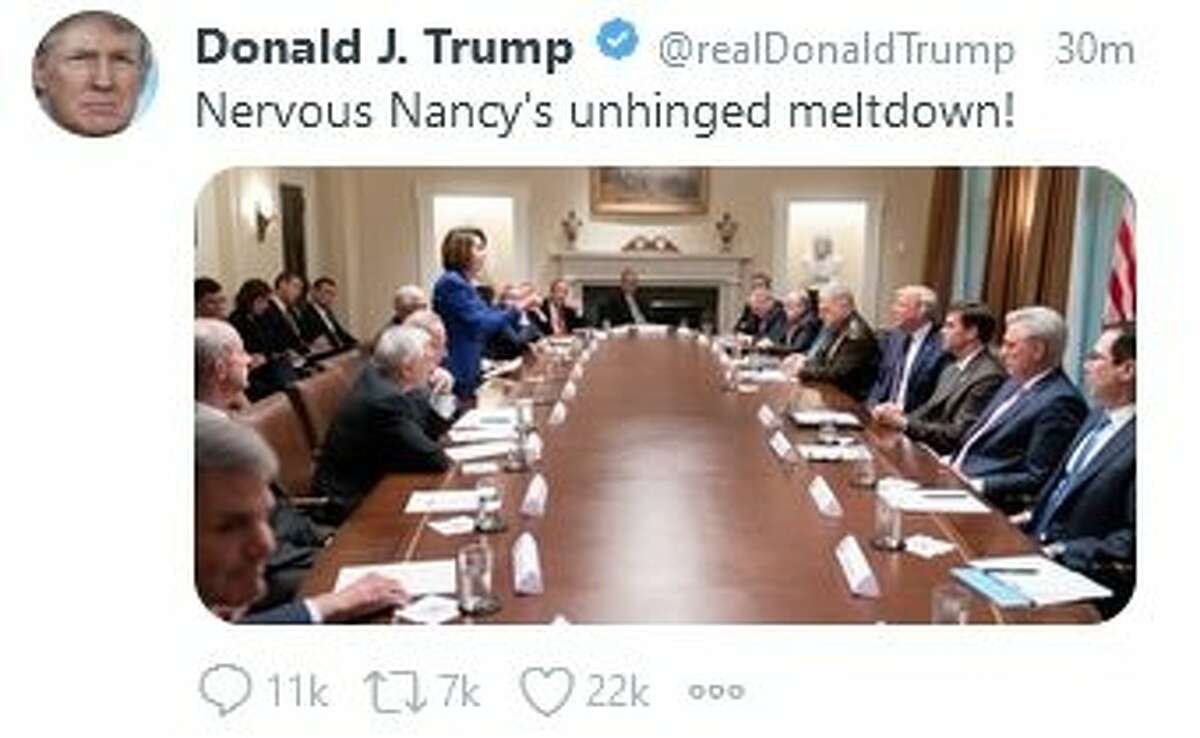 Trump tweet about Pelosi