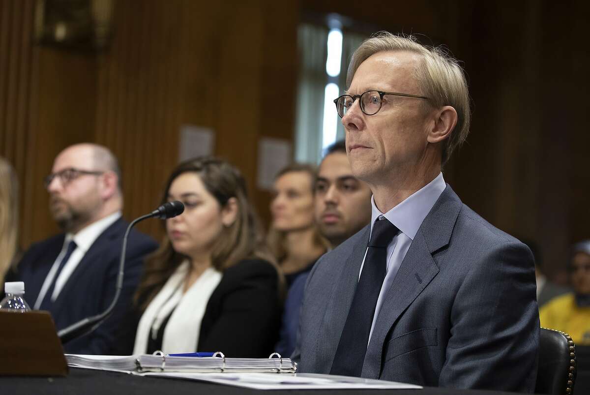 Brian Hook State department Special Representative for Iran testifies during the Senate Foreign Relations Committee Holds Hearing On US-Iran Policy on October 16, 2019 in Washington, DC. (Photo by Tasos Katopodis/Getty Images)
