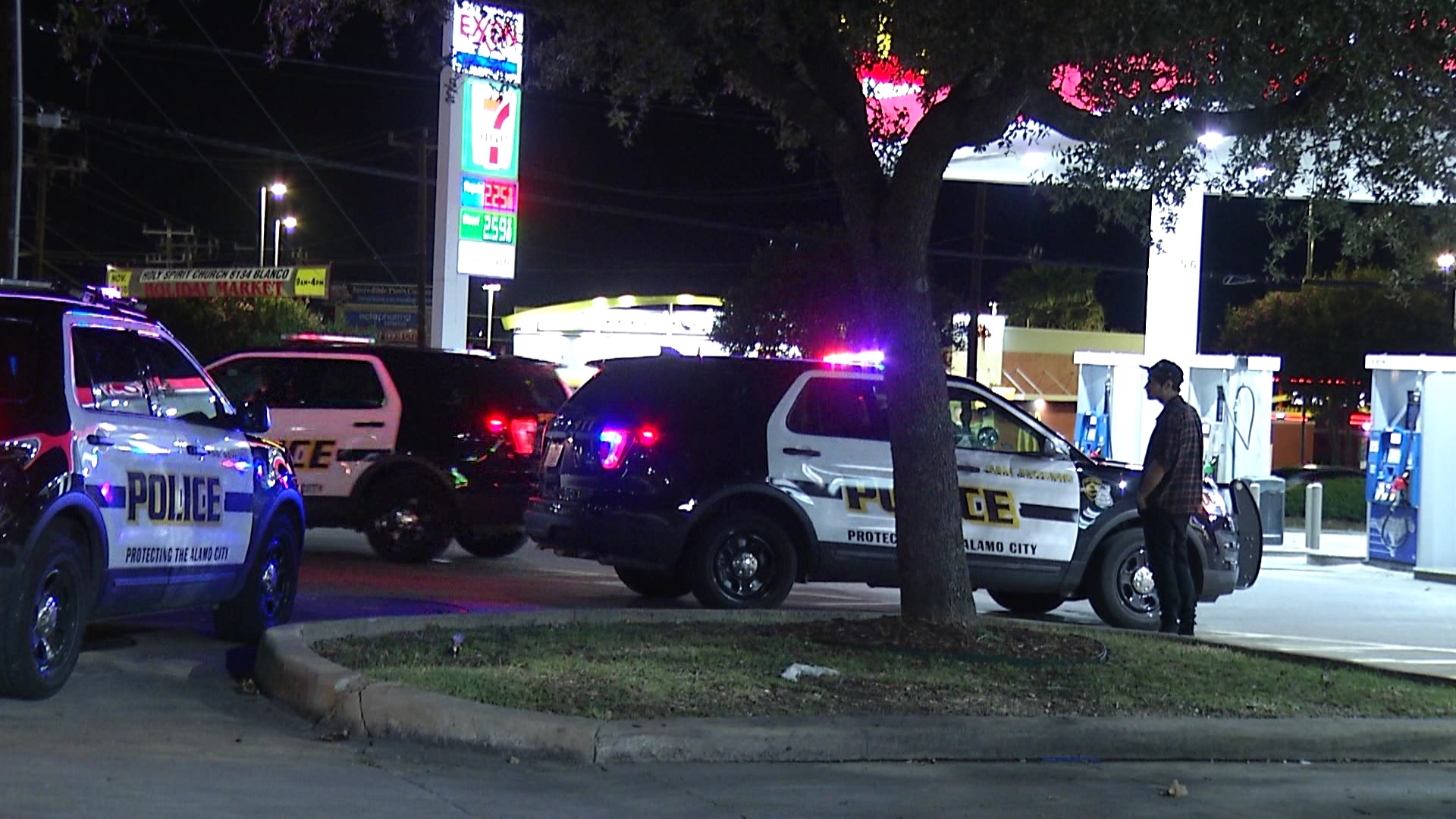 Police search for men involved in armed carjacking