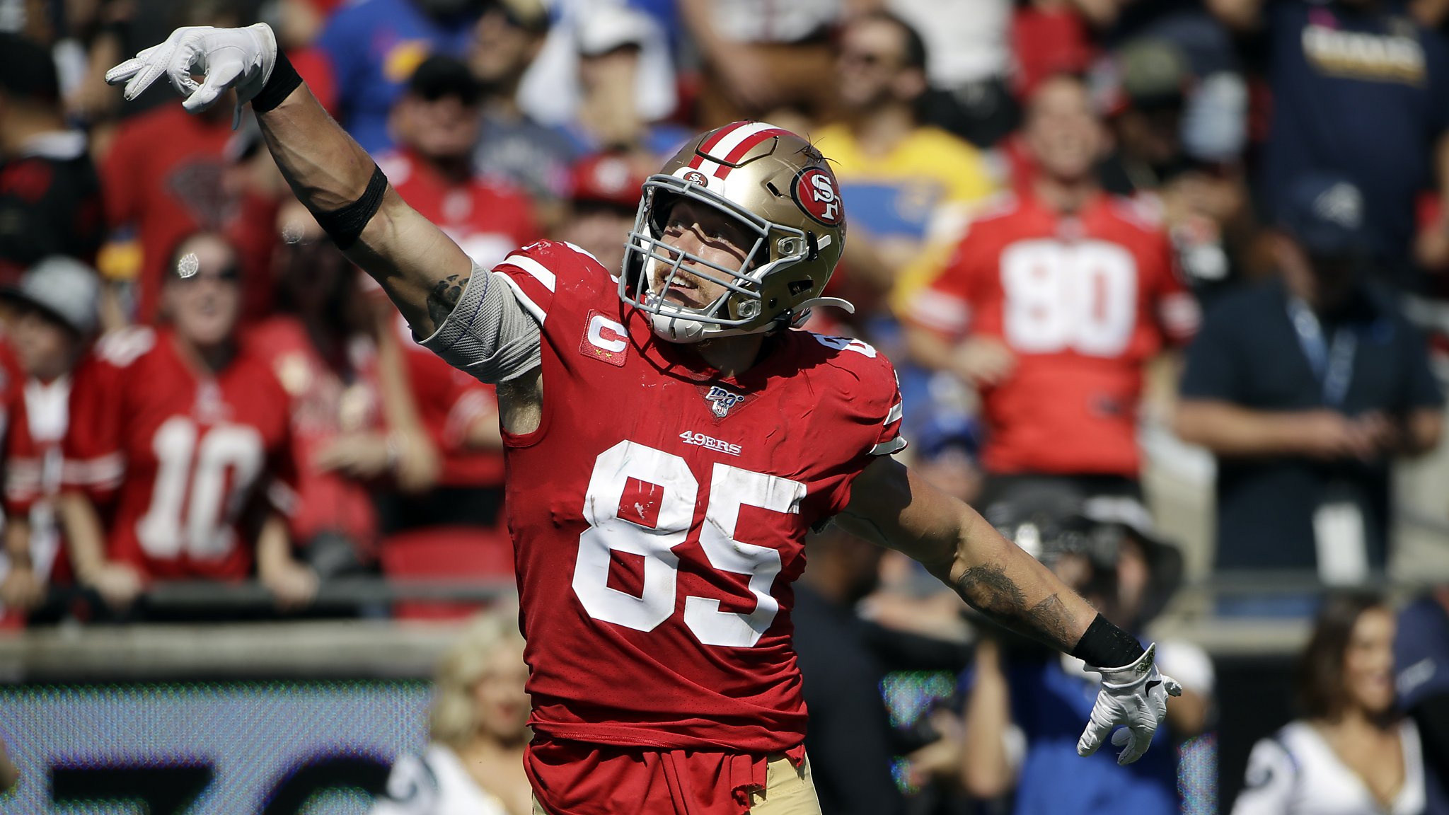49ers' Kittle will play in Super Bowl in honor of fallen soldier