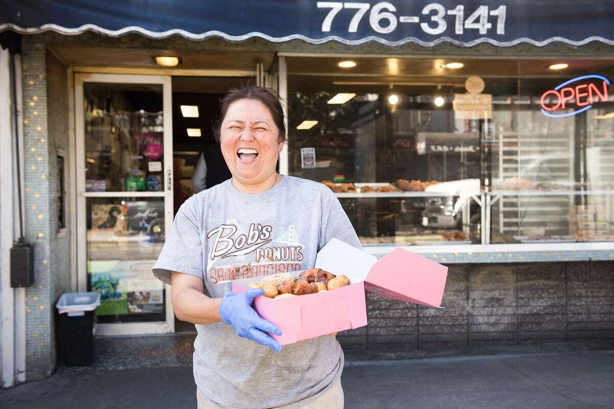 “I have so many people that come up to me and say ‘I know the Bob,’ and I don’t know if it’s true or not, because how do you verify that information,” says Ahn, who has co-owned Bob’s Donuts for 20 years. “That dude must be very old, at least 80 or more. Some say he’s dead, some say he’s alive, there are so many myths about it.”