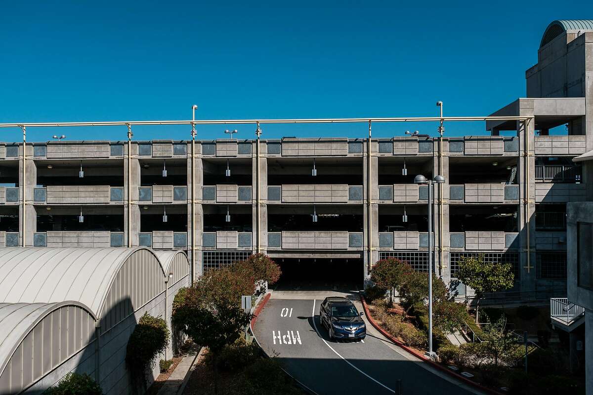 A general view of the BART Millbrae Station parking structure in Millbrae, Calif. on Thursday, October 16, 2019. BART is preparing to launch an ambitious plan which will see much of the transit agency's dedicated parking lots shrunken or eliminated to become sites of high-density housing.