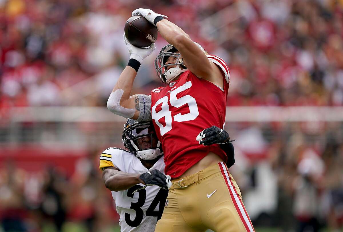 George Kittle's celebration, explained: How wrestling inspired 49ers TE's  unique hand gesture