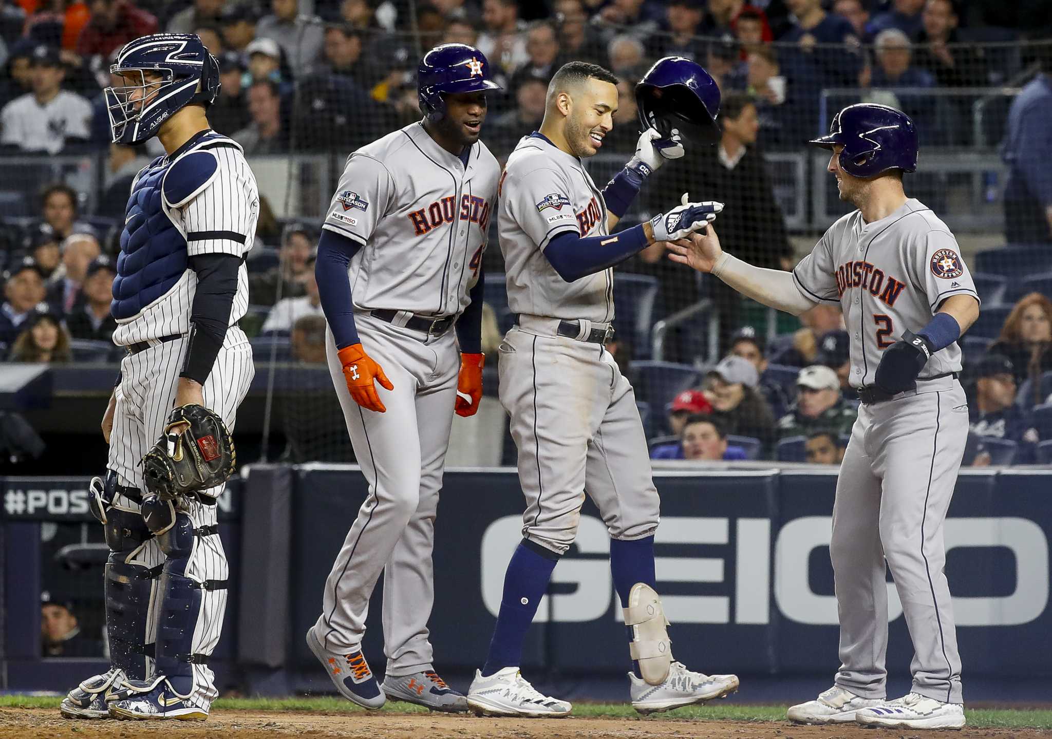 Bronx, United States. 17th Oct, 2019. Houston Astros Jose Altuve