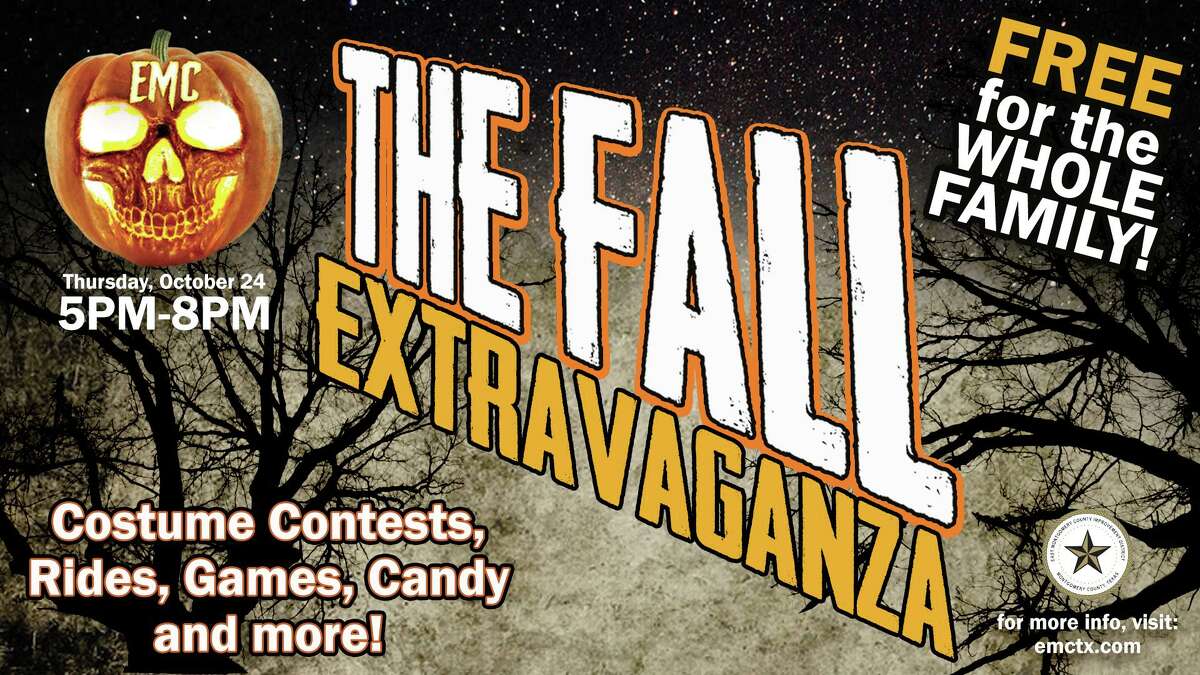 Whether the costume is spooky, silly or scary; show it off at the East Montgomery County Improvement District’s annual free Fall Extravaganza on Thursday, Oct. 24. Held at the EMCID Complex Building from 5-8 p.m., kids can enter the costume contest, trick-or-treat to get candy from various vendors from the community, play games and enjoy carnival rides.