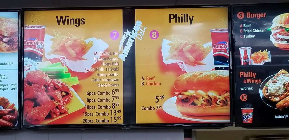 14. American Deli Address: Multiple Locations Stars: 4.5 "I was skeptical about going here because of the location that was nearest to me. I gave it a shot and All I can say is I'll be back for the chicken philly with hot wings combo.."