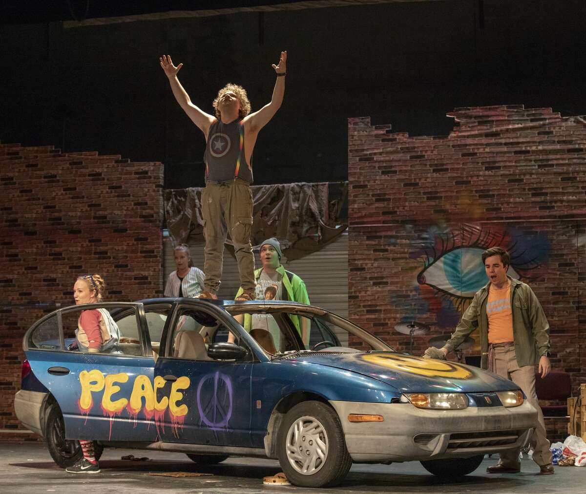 Godspell cast members rehearse on Wednesday, Oct. 2, 2019 opens at the Permian Playhouse. Jacy Lewis/Reporter-Telegram